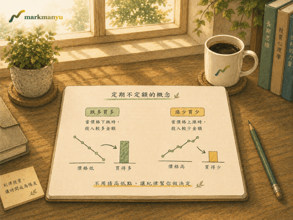 定期不定額是什麼原理說明，筆記概念圖場景