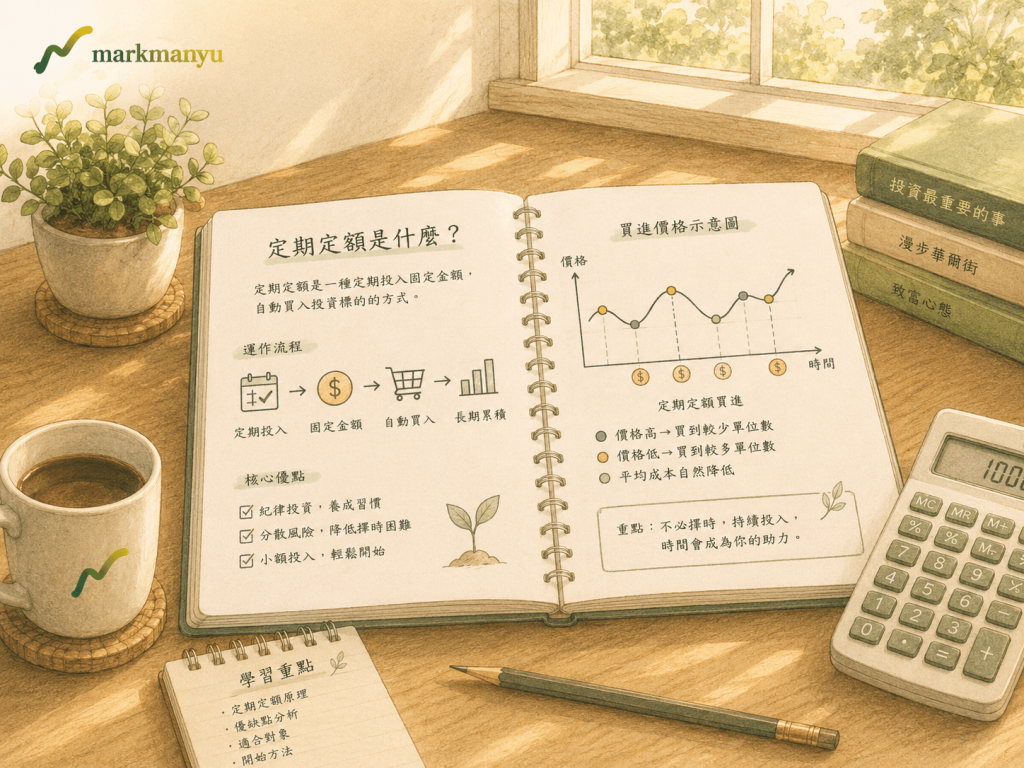 定期定額是什麼原理說明，書桌學習場景