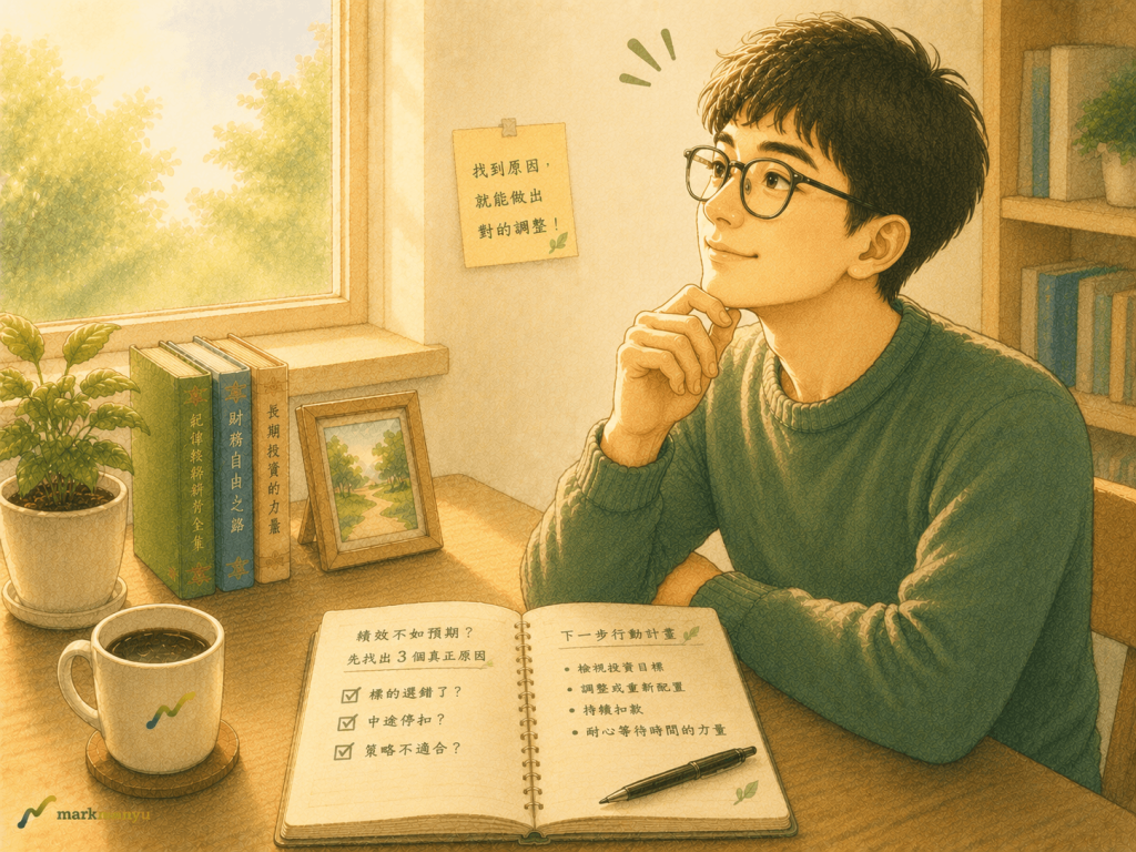 定期定額績效不好找出原因釋然示意圖